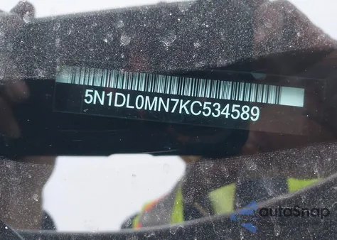 2019 Infiniti Qx60 Luxe из США, поврежденный, VIN 5N1DL0MN7KC534589